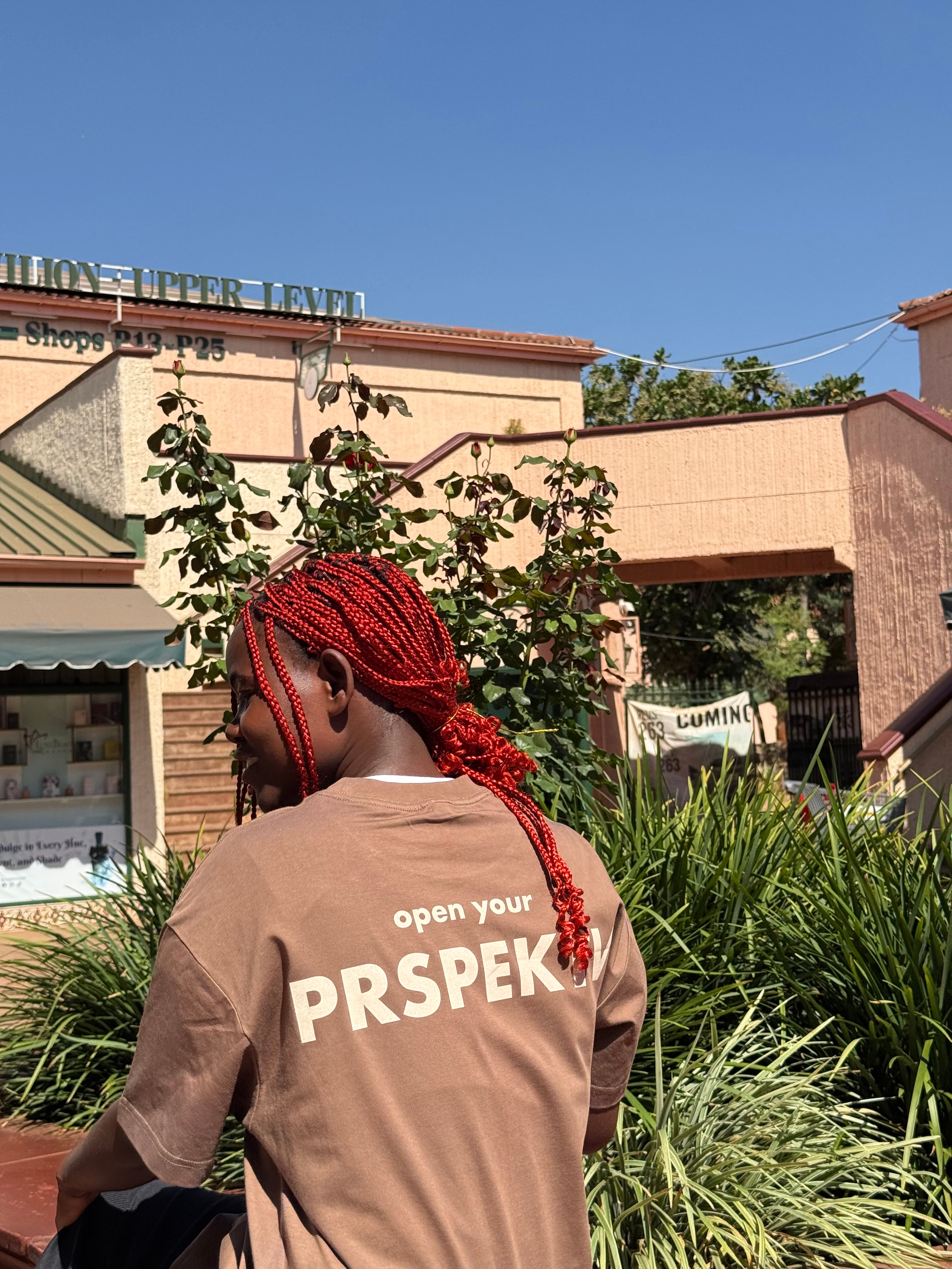 PRSPEKTV BROWN T-SHIRT